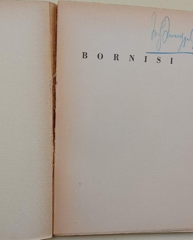 BORNISI-CANZONIERE PARMIGIANO CON CINQUE DISEGNI DELL'AUTORE(1939)