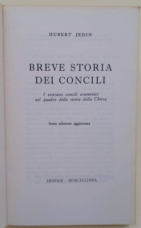 BREVE STORIA DEI CONCILI (1983)