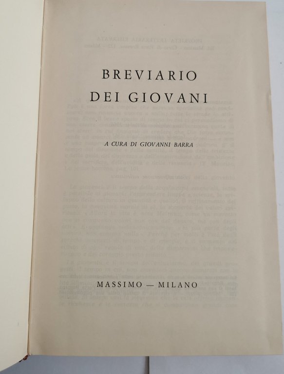 Breviario dei giovani