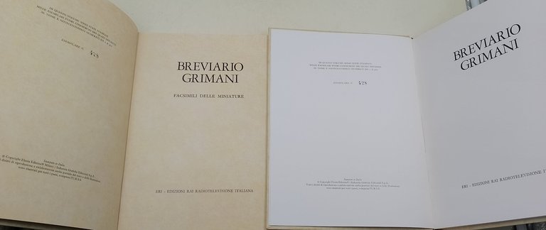 Breviario Grimani-facsimili delle miniature- 2 voll.