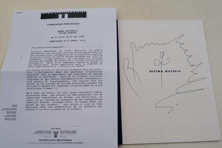 BRUNO CECCOBELLI -ULTIMA MATERIA(1993)