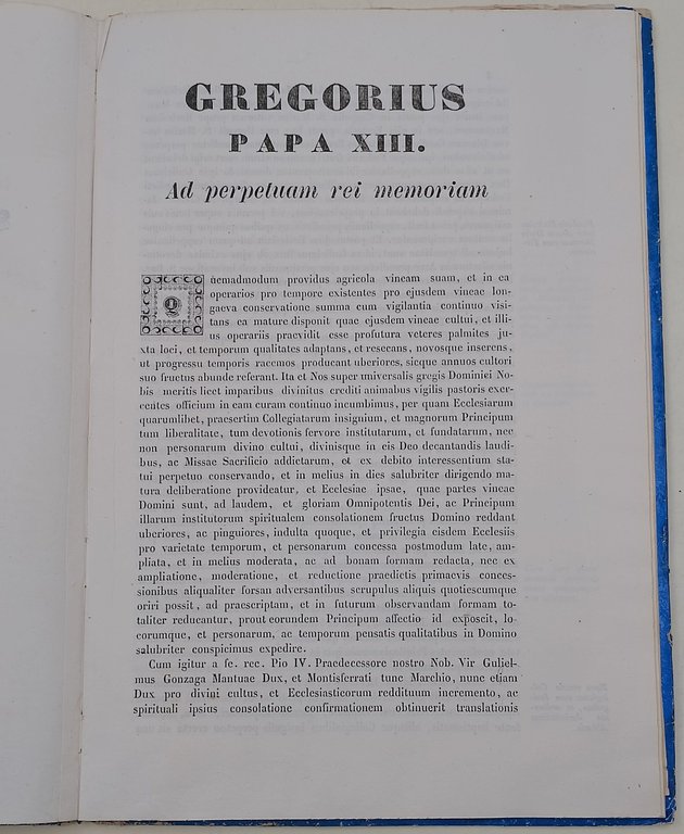 Bulla Gregorii XIII Pont. Max. Declarans Privilegia insignis basilicae collegiate … | Immagine Gallery 2