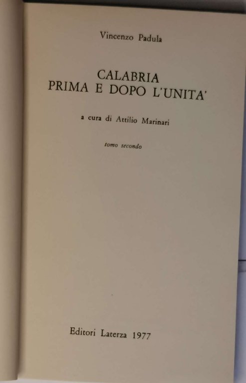 Calabria prima e dopo l'unita' -2 Voll.