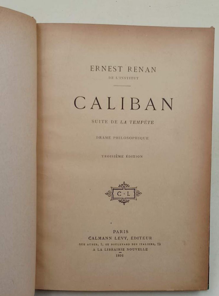 CALIBAN-SUITE DE LA TEMPETE-DRAME PHILOSOPHIQUE( 1891)