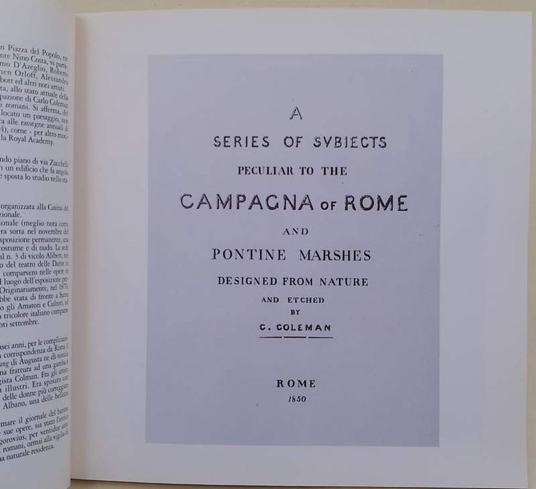 CAMPAGNA ROMANA E PALUDI PONTINE-ACQUEFORTI DEL 1850(1990)