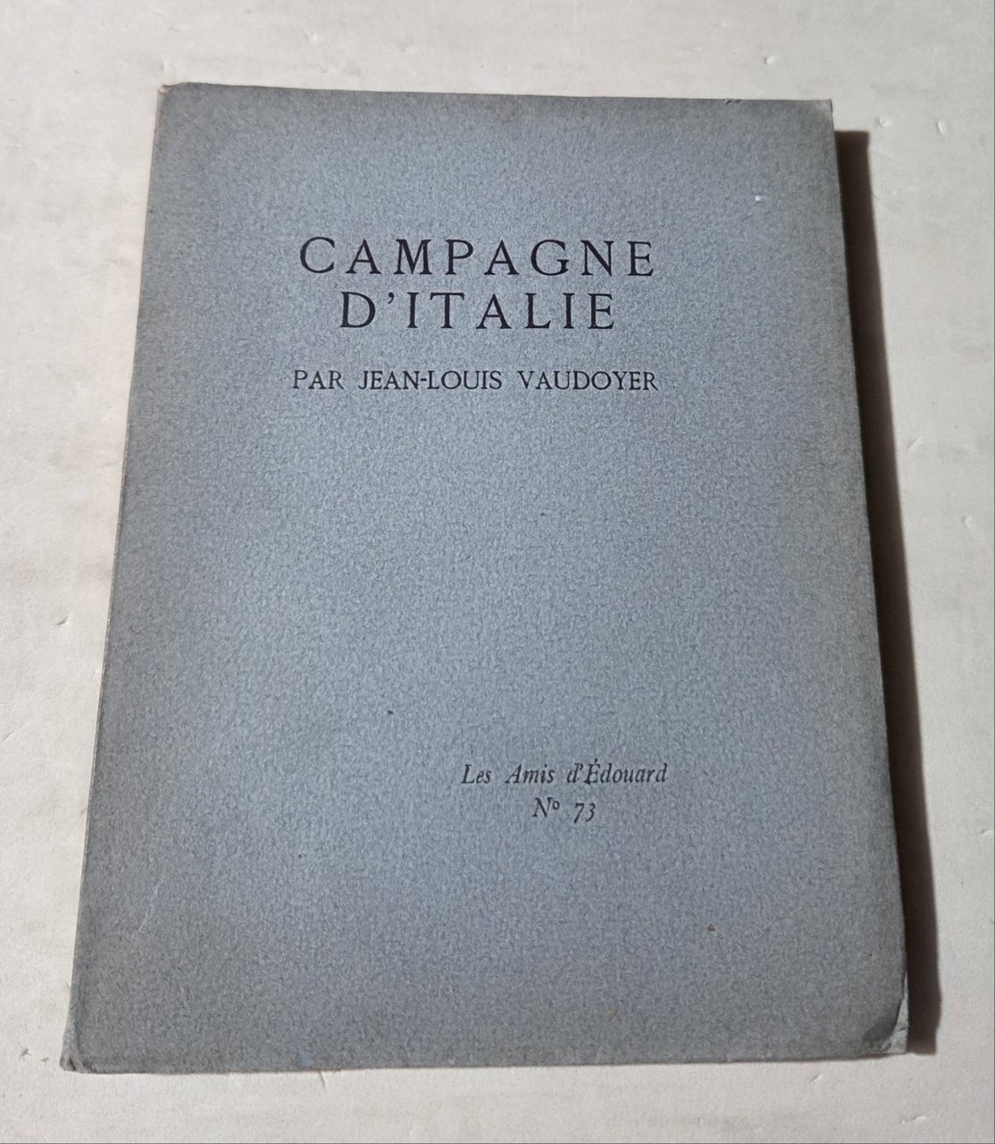 Campagne d'Italie | Immagine principale