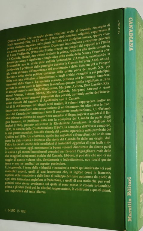 Canadiana - aspetti della storia e della letteratura canadese