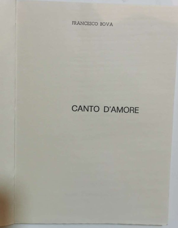 Canto d'amore