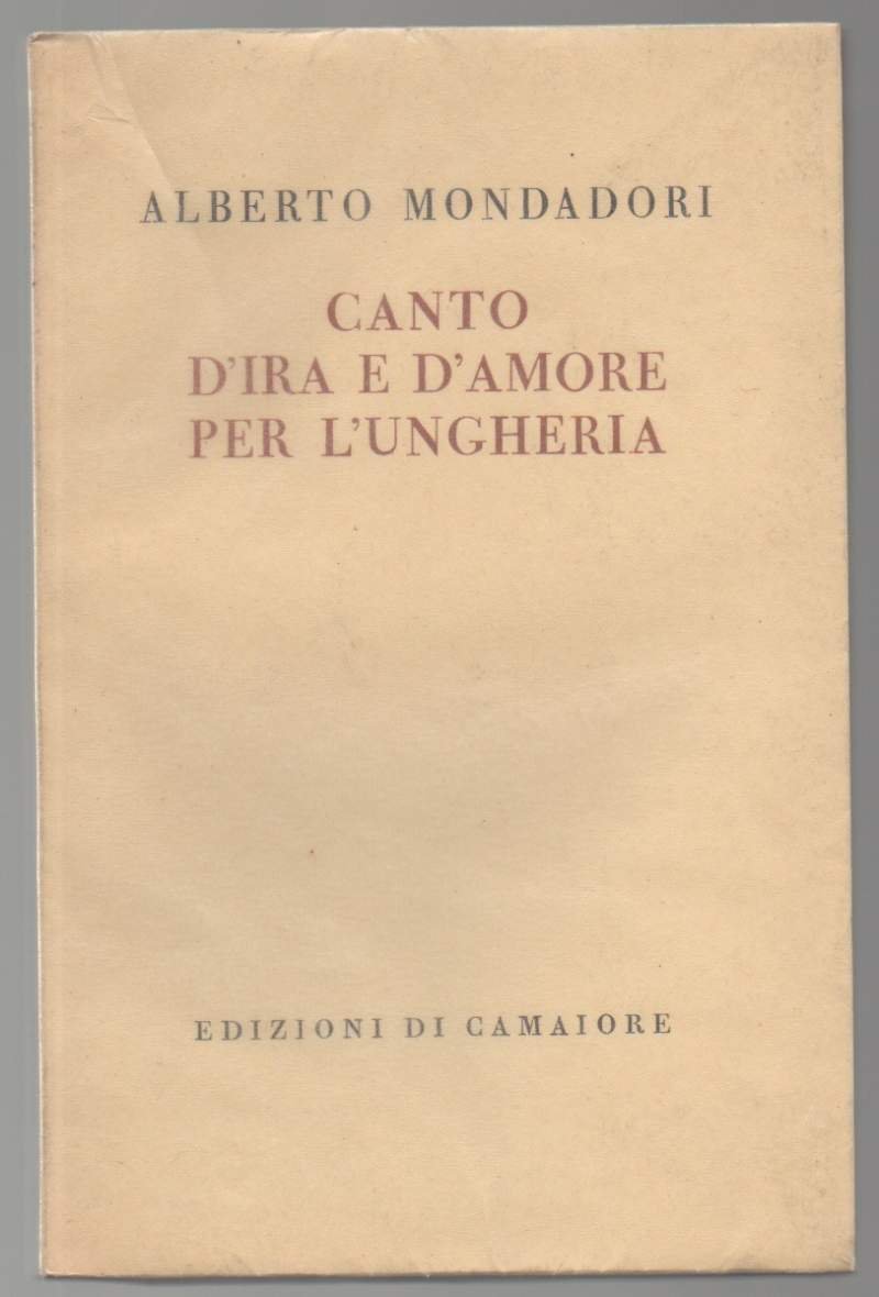 CANTO D'IRA E D'AMORE PER L'UNGHERIA (1959) | Immagine principale