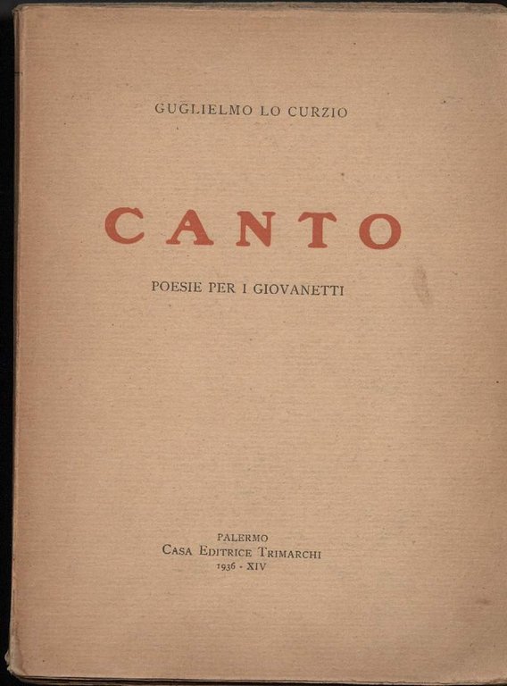 CANTO-Poesia per giovanetti