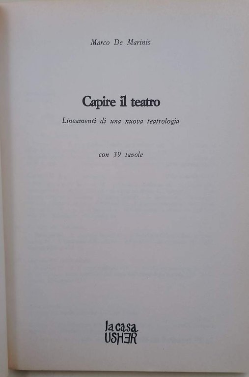 CAPIRE IL TEATRO (1992)