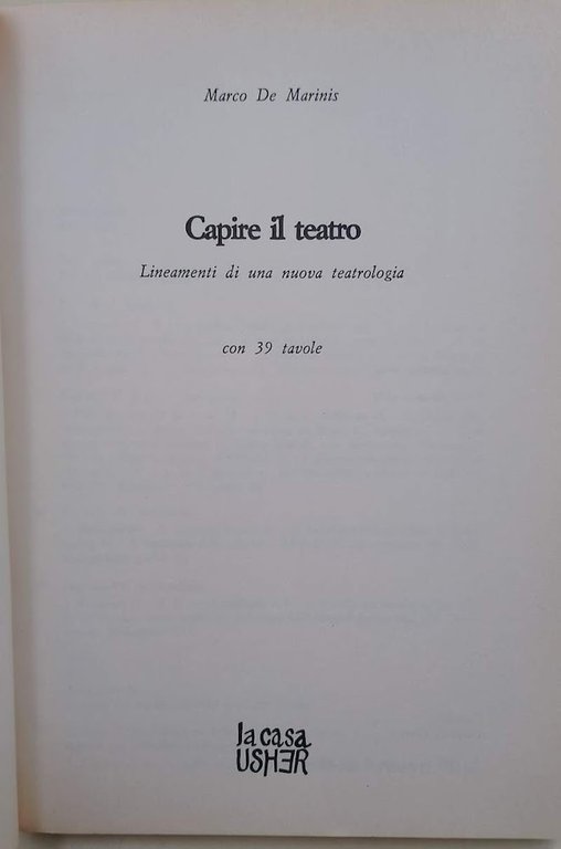 CAPIRE IL TEATRO (1992)