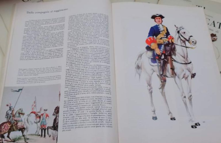 CARICAT!- TRE SECOLI DI STORIA DELL'ARMA DI CAVALLERIA-10 FASCICOLI-(1973)
