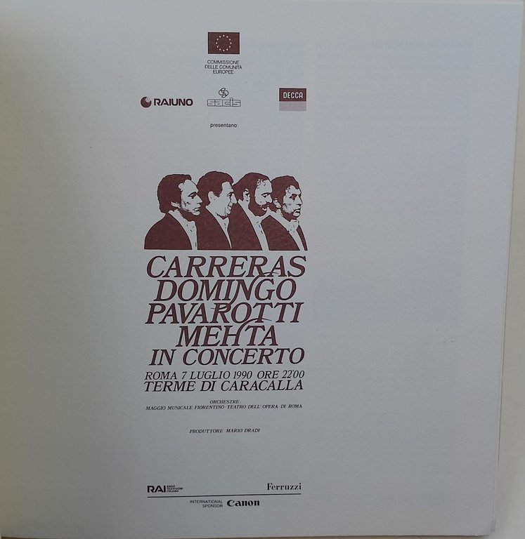 Carreras-Domingo-Pavarotti-Metha in concerto