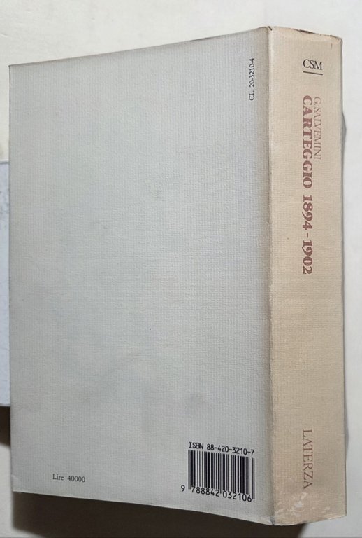 Carteggio (1894-1902)