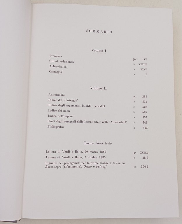 Carteggio Verdi- Boito- 2 voll.