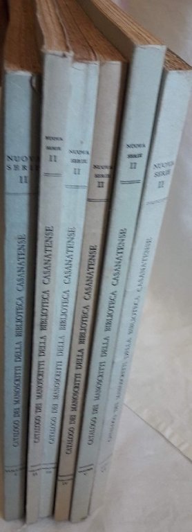 CATALOGO DEI MANOSCRITTI DELLA BIBLIOTECA CASANATENSE- VOLL. I-II-III-IV-V-VI(1959/1978) | Immagine Gallery 3