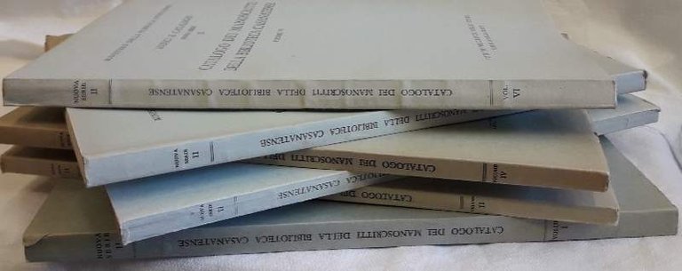 CATALOGO DEI MANOSCRITTI DELLA BIBLIOTECA CASANATENSE- VOLL. I-II-III-IV-V-VI(1959/1978) | Immagine Gallery 6