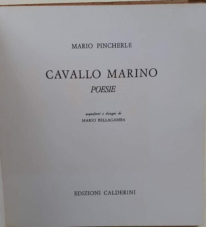 CAVALLO MARINO-POESIE (1968)