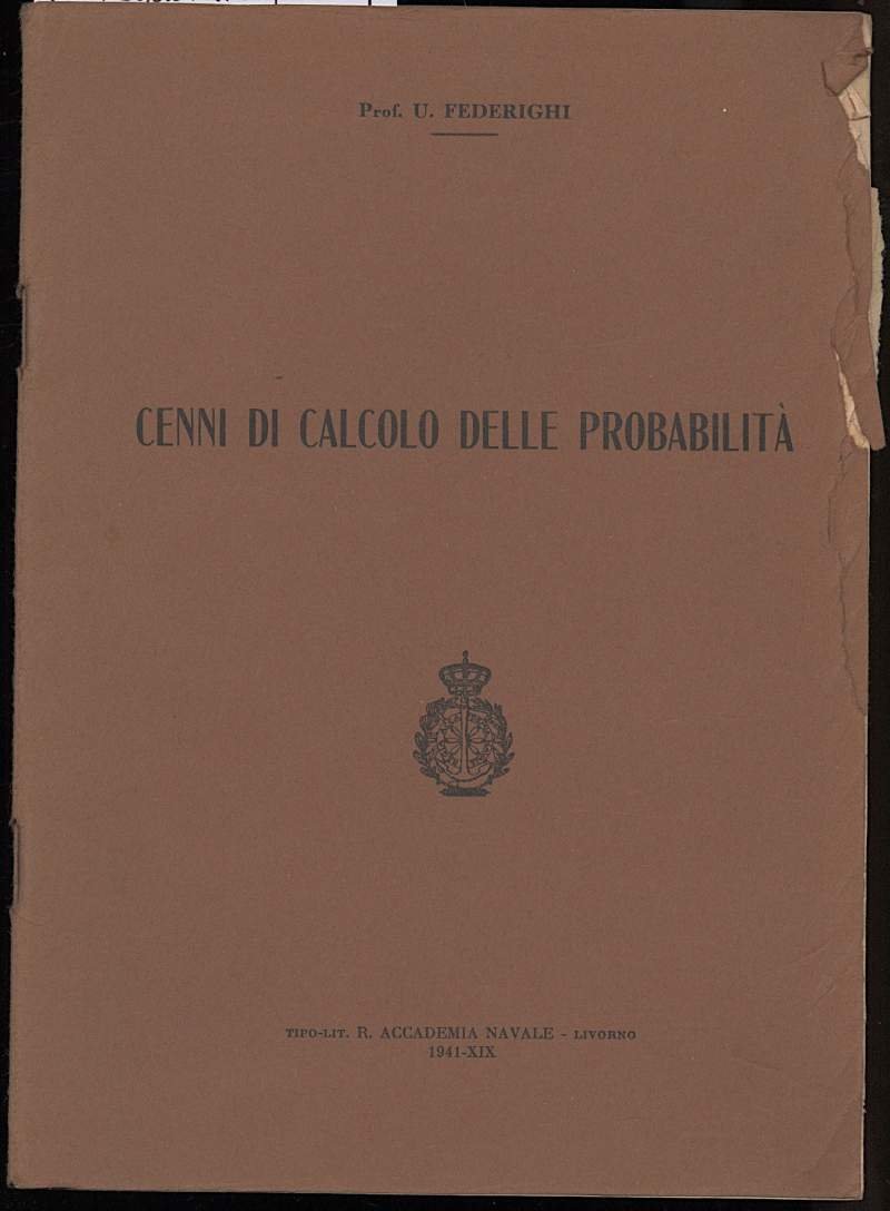 CENNI DI CALCOLO DELLE PROBABILITA