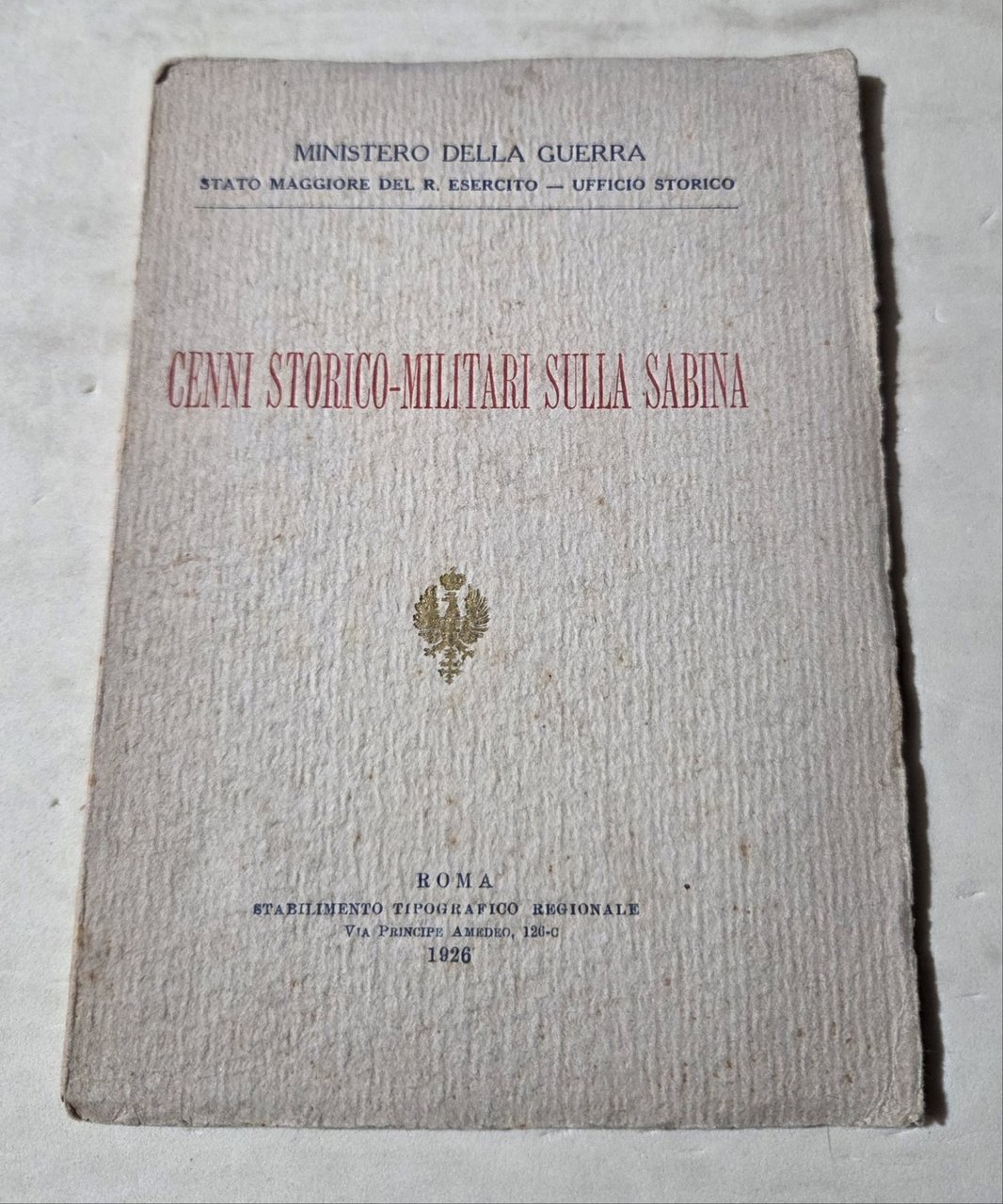 Cenni storico- militari sulla Sabina