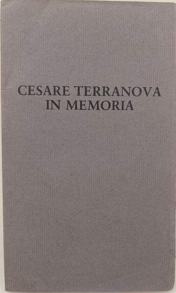 CESARE TERRANOVA -IN MEMORIA(1982)