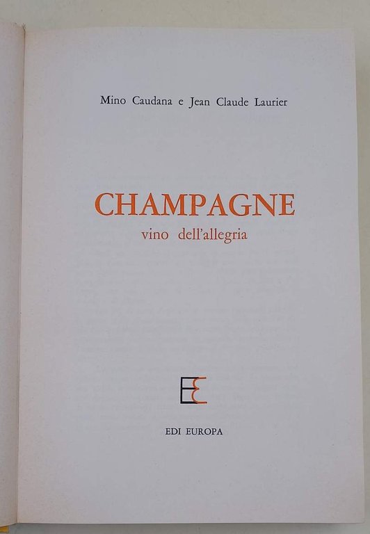 CHAMPAGNE VINO DELL'ALLEGRIA(1968)