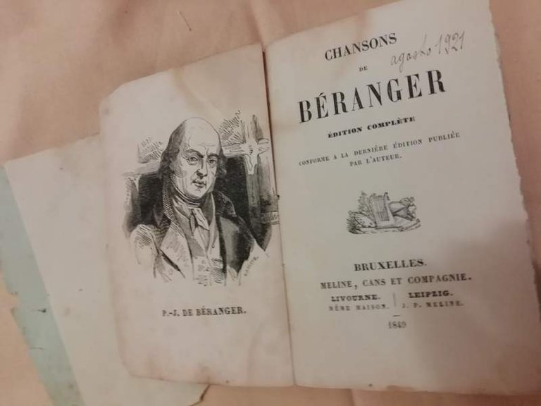 CHANSONS DE BERANGER(1849)