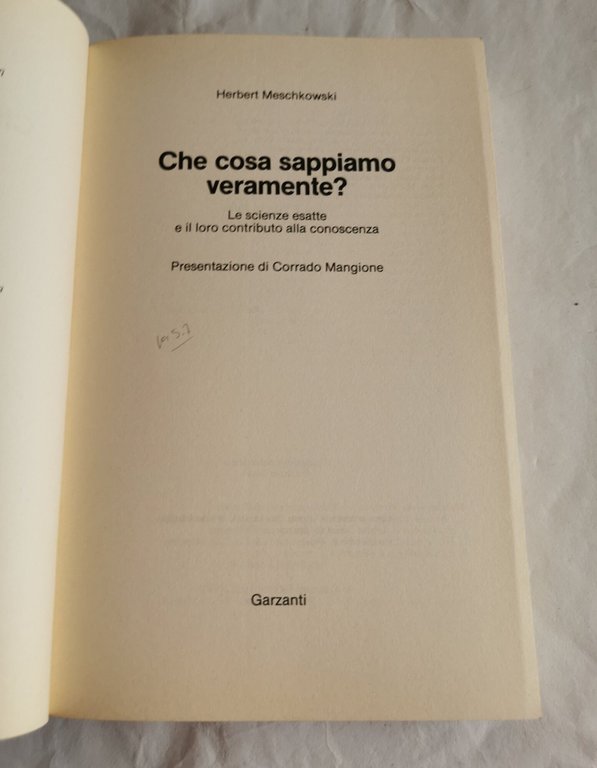 Che cosa sappiamo veramente?