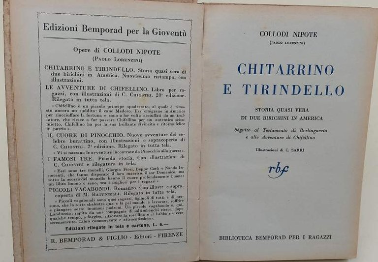 CHITARRINO E TIRINDELLO-STORIA QUASI VERA DI DUE BIRICHINI IN AMERICA( …
