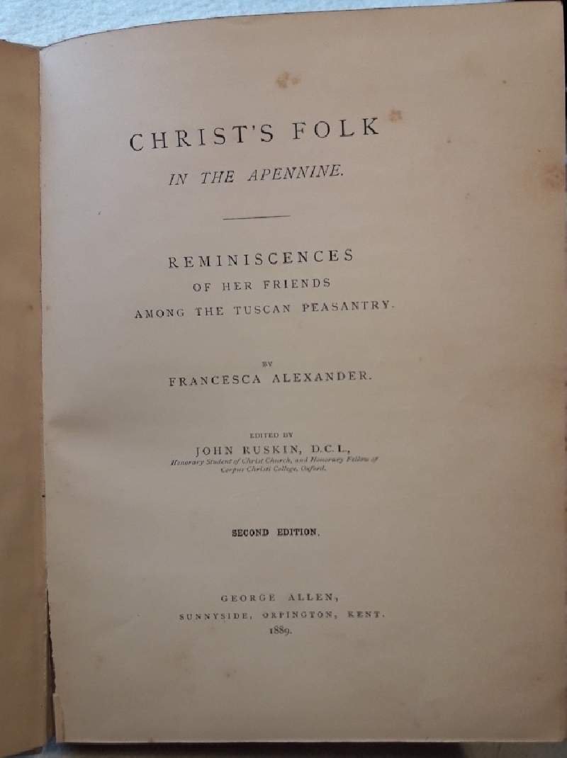 CHRIST'S FOLK IN THE APENNINE-REMINESCENCES OF HER FRIENDS AMONG THE …