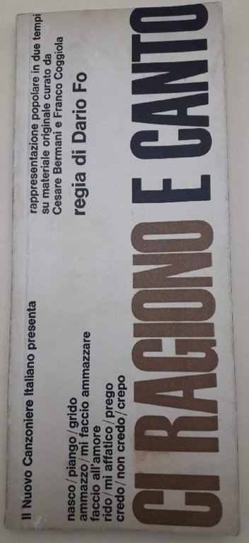 CI RAGIONO E CANTO(1966)