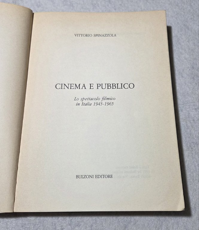 Cinema e Pubblico - Lo spettacolo filmico in Italia 1945-1965 | Immagine Gallery 2