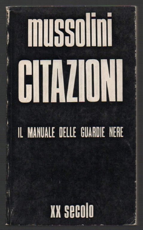 CITAZIONI il manuale delle guardie nere (1969)