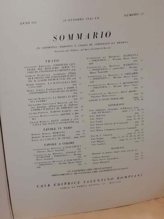 CIVILTA' RIVISTA BIMESTRALE DELLA ESPOSIZIONE UNIVERSALE DI ROMA. Anno III …
