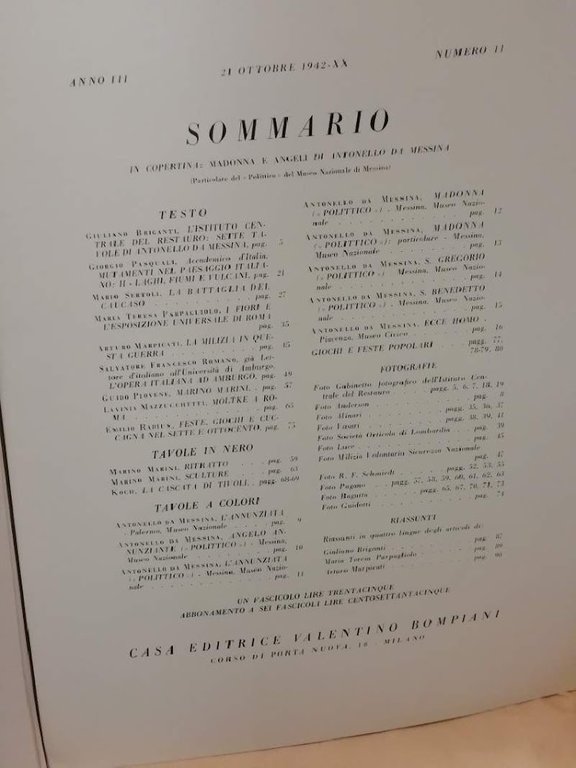 CIVILTA' RIVISTA BIMESTRALE DELLA ESPOSIZIONE UNIVERSALE DI ROMA. Anno III …