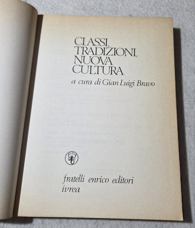 Classi tradizioni nuova cultura | Immagine Gallery 2