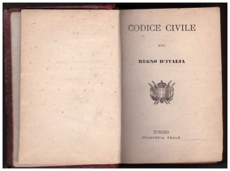 CODICE CIVILE DEL REGNO D'ITALIA (1865) | Immagine Gallery 3