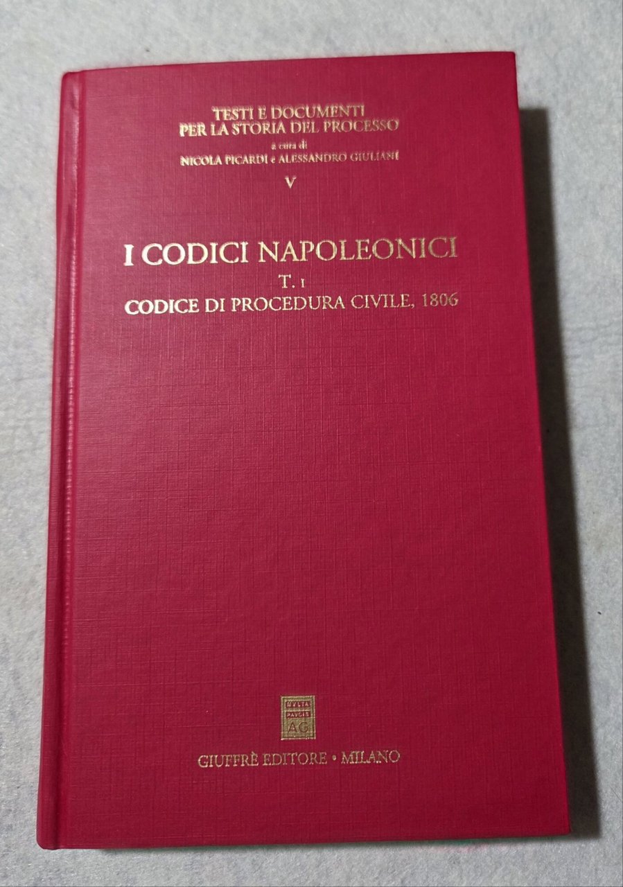 Codici napoleonici t. 1 codice di procedura civile 1806: Vol. … | Immagine principale