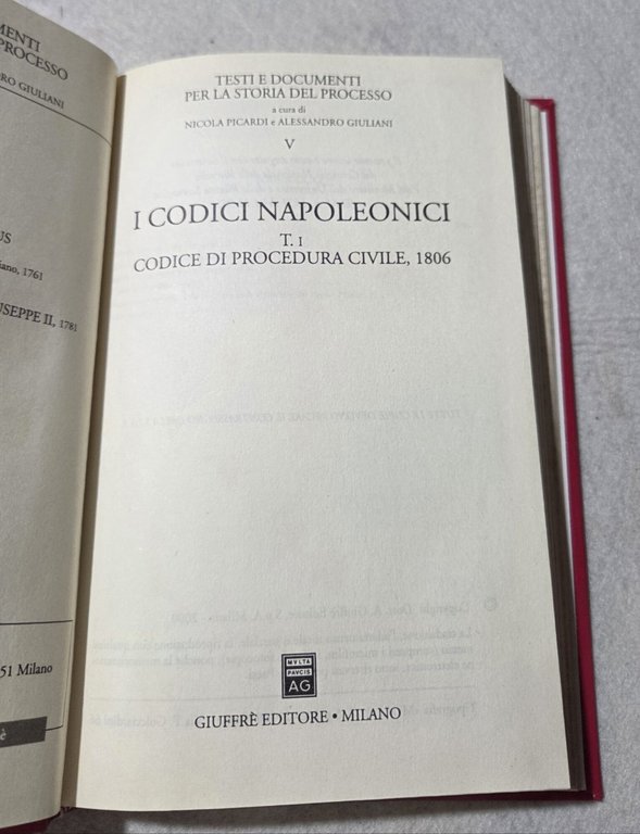Codici napoleonici t. 1 codice di procedura civile 1806: Vol. … | Immagine Gallery 2