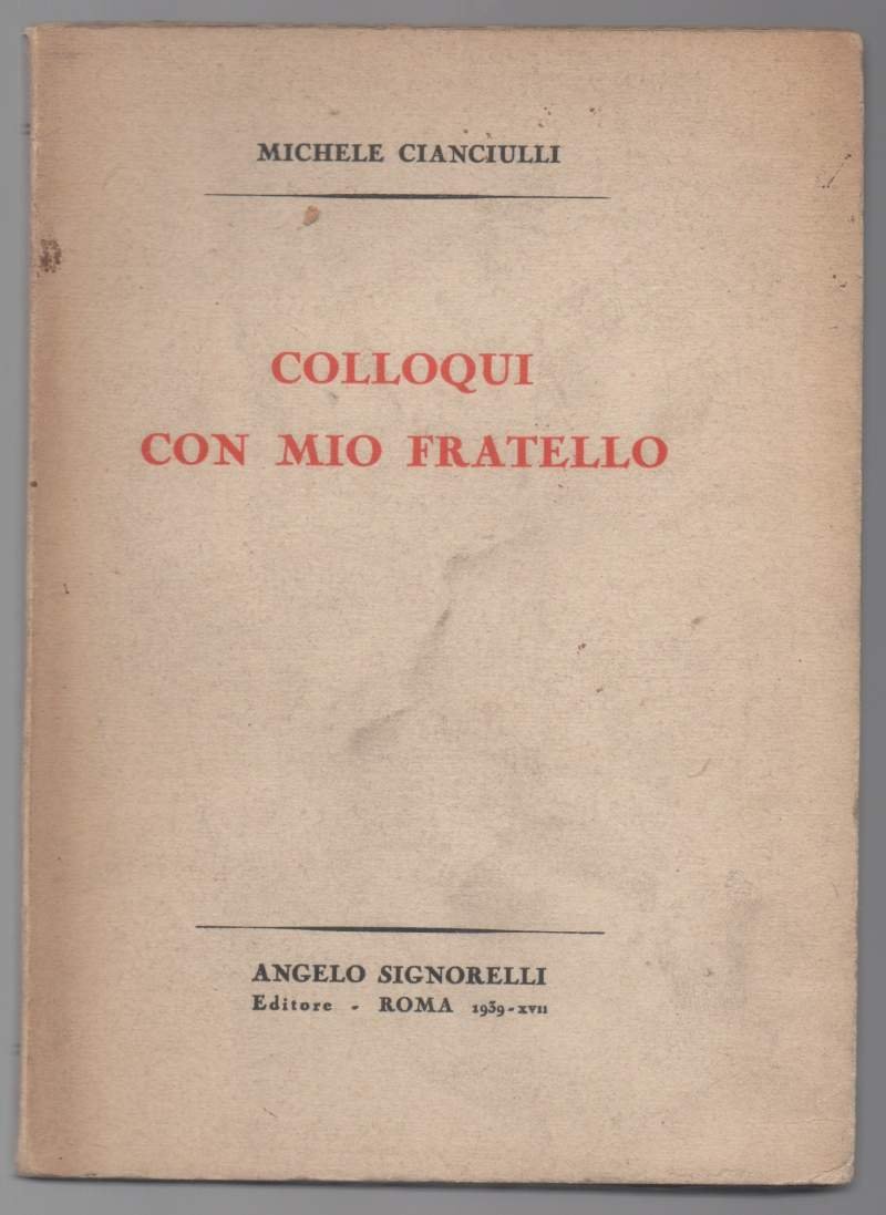 COLLOQUI CON MIO FRATELLO (1939) | Immagine principale