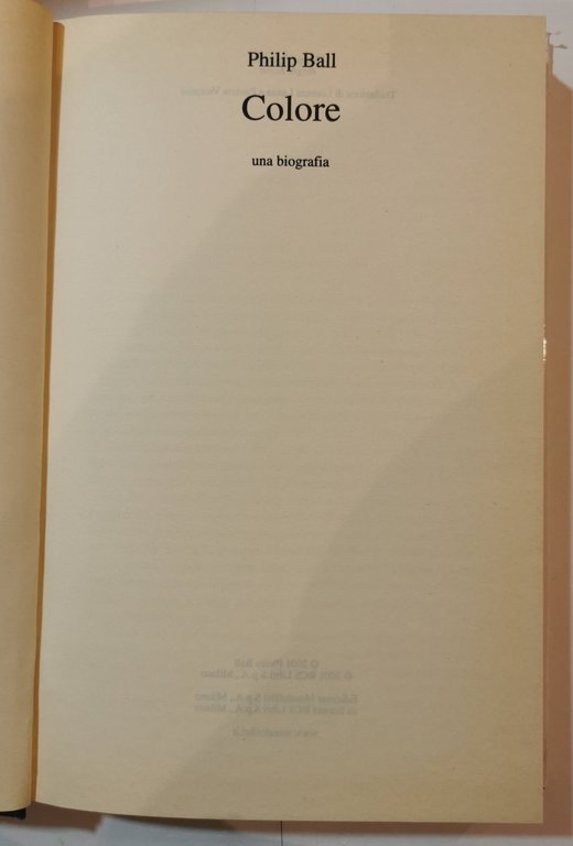 Colore - una biografia