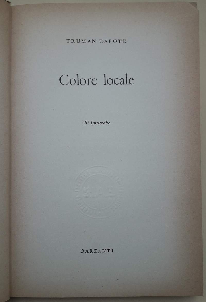 COLORE LOCALE(1954)