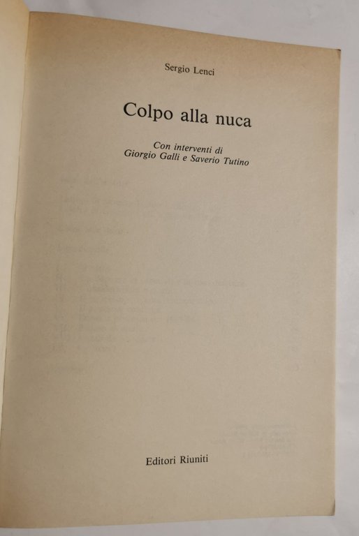 Colpo alla nuca - memorie di un sopravvissuto a un …