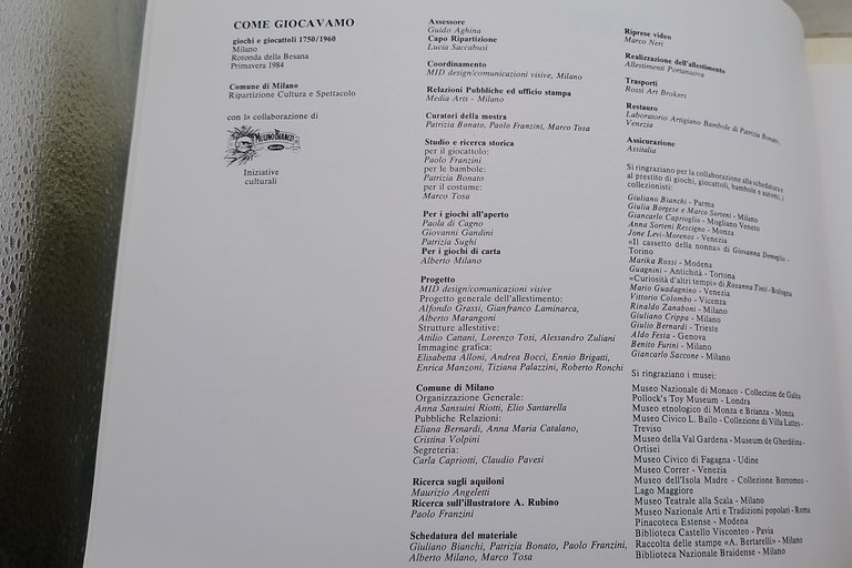 Come giocavamo-giochi e giocattoli 1750-1960
