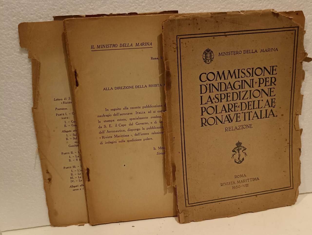 Commissione d'indagini per la spedizione polare dell'aeronave "Italia" relazione | Immagine principale