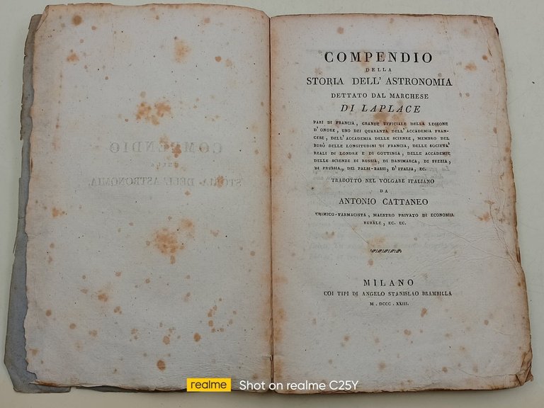Compendio della storia dell'Astronomia, tradotto nel volgare italiano da Antonio …