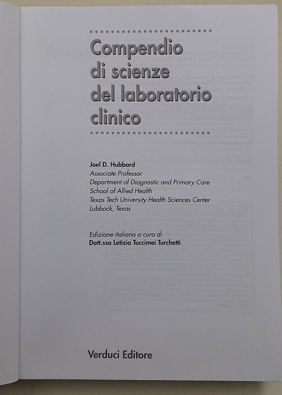 Compendio si scienze del laboratorio clinico | Immagine Gallery 3