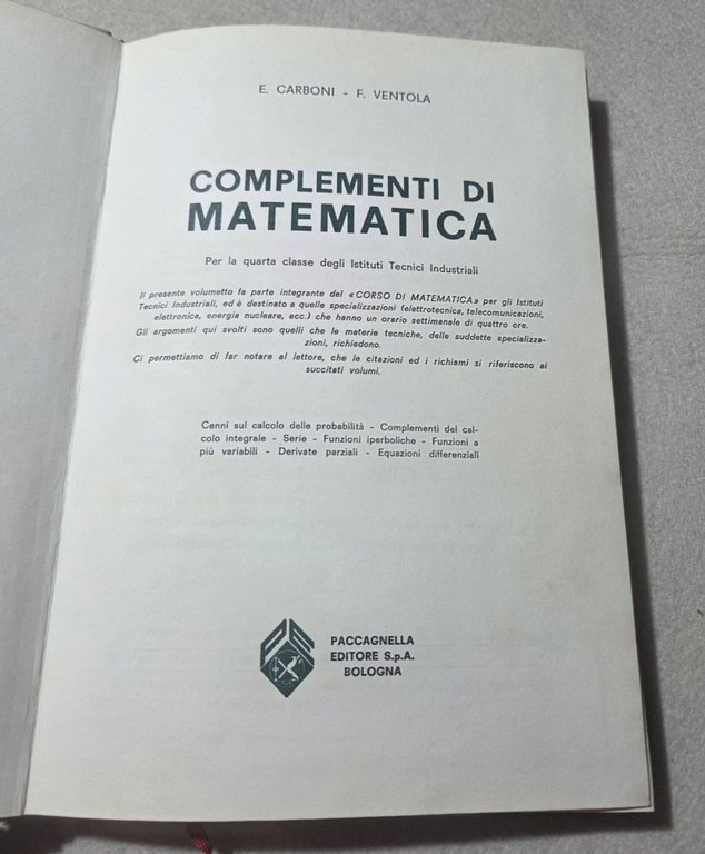 Complementi di matematica | Immagine Gallery 2