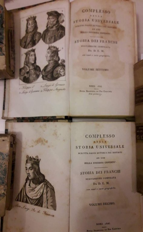 COMPLESSO DELLA STORIA UNIVERSALE scritta dagli autori i piu' distinti …